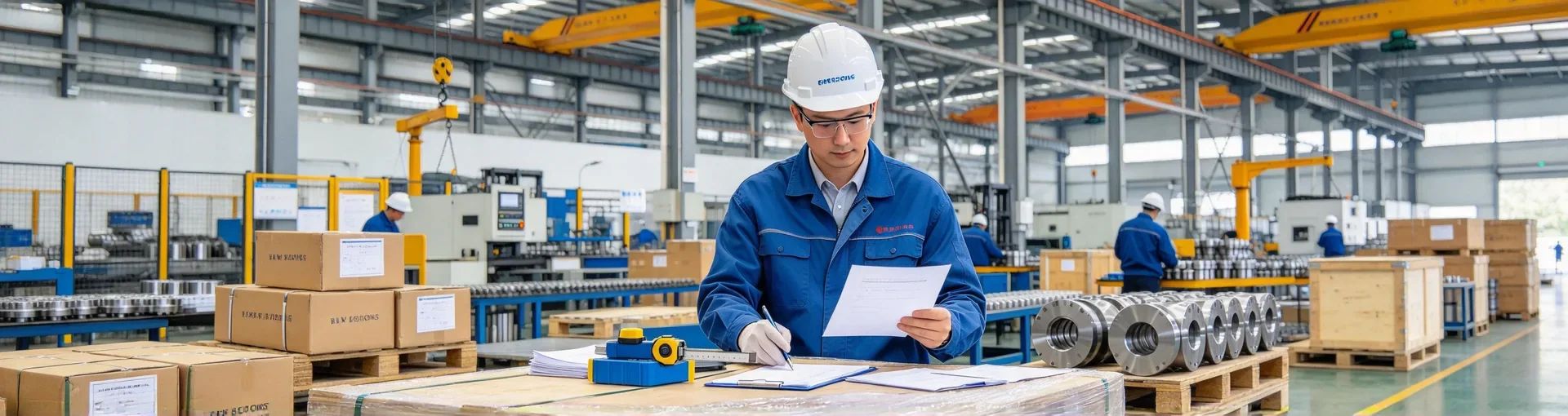 Industrial parts prepared for review and order coordination